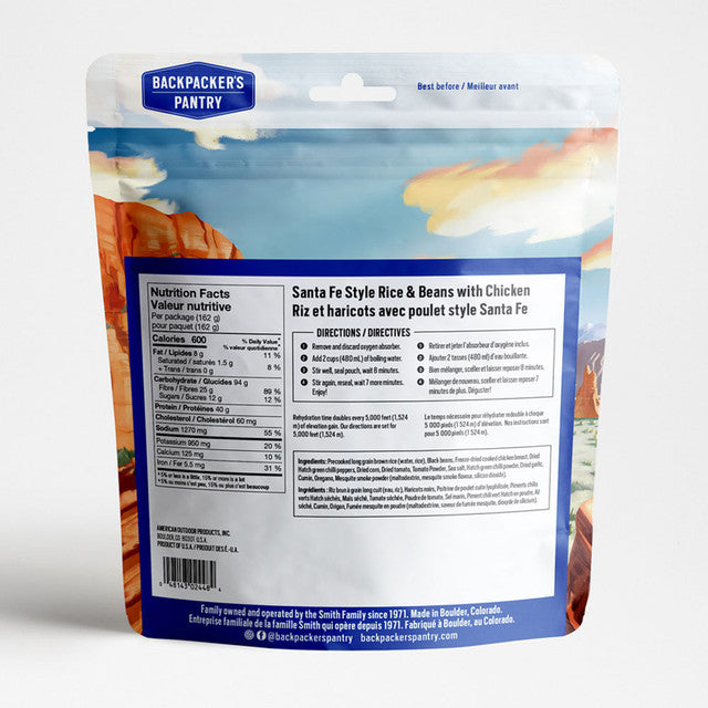 Backpackers Pantry - Santa Fe Style Rice & Beans - KBM Outdoors