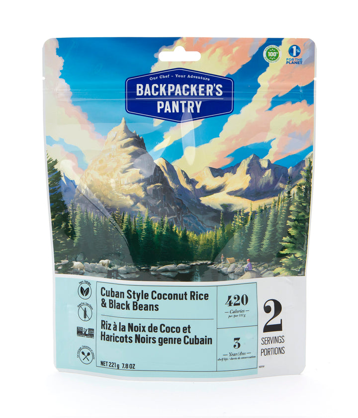 BackPackers Pantry - Cuban Style Coconut Black beans & Rice - KBM Outdoors