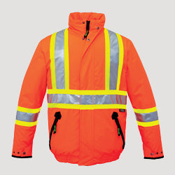 Hi Vis Patch Quilted Safety Jacket ( VARIOUS SIZES AND STYLES) - KBM Outdoors