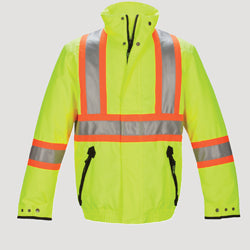 Hi Vis Patch Quilted Safety Jacket ( VARIOUS SIZES AND STYLES) - KBM Outdoors