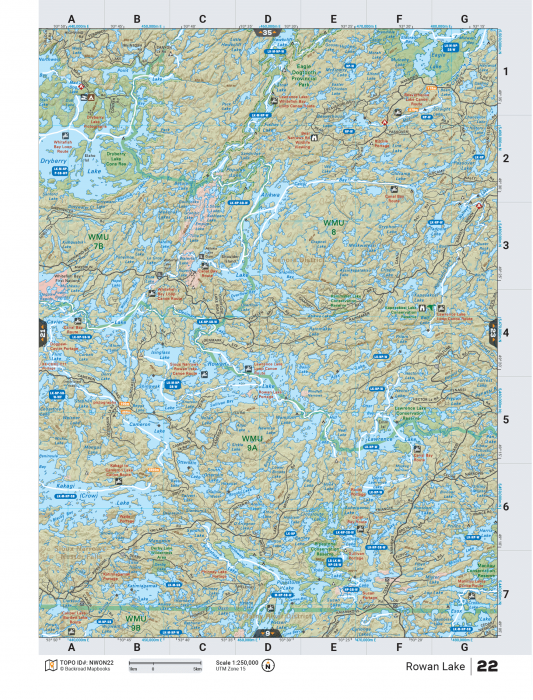 Printed TOPO Maps 1:85,000 scale - Paper Maps - KBM Outdoors