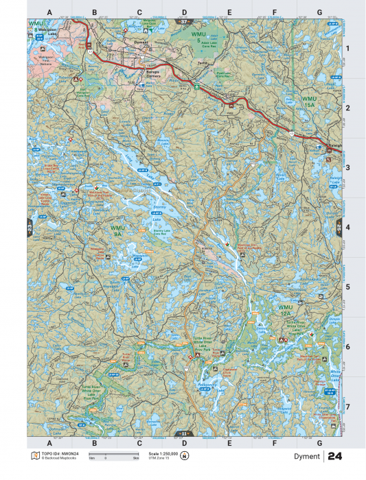 Printed TOPO Maps 1:85,000 scale - Paper Maps - KBM Outdoors