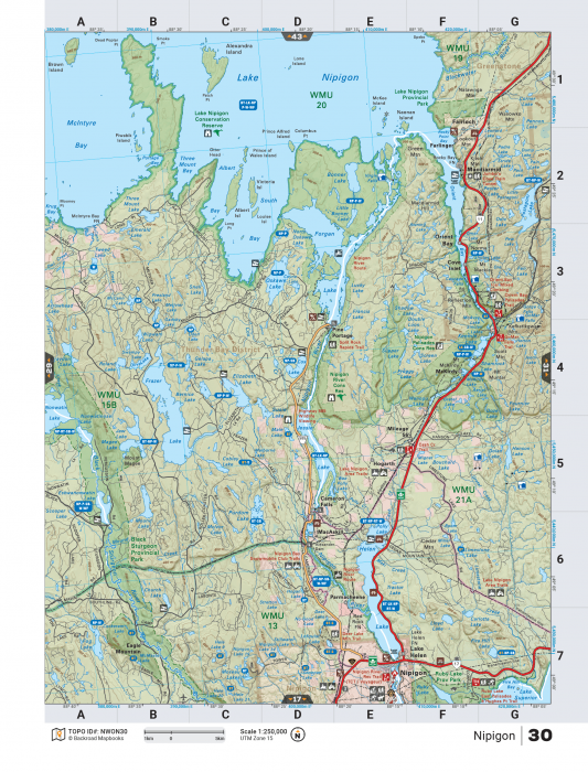 Printed TOPO Maps 1:85,000 scale - Paper Maps - KBM Outdoors