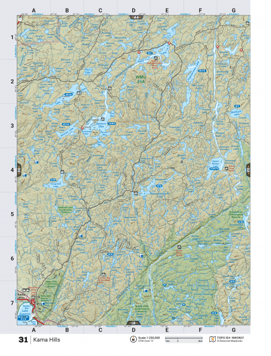 Printed TOPO Maps 1:85,000 scale - Paper Maps - KBM Outdoors