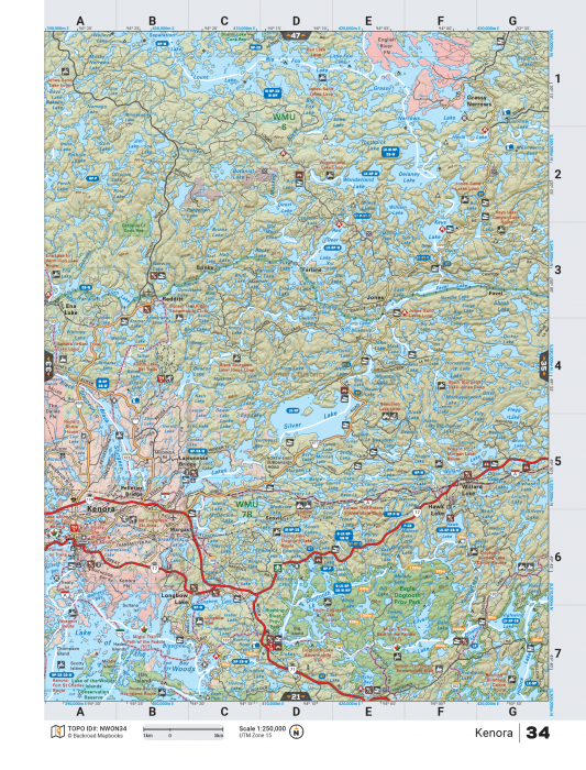 Printed TOPO Maps 1:85,000 scale - Paper Maps - KBM Outdoors
