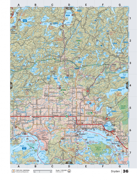 Printed TOPO Maps 1:85,000 scale - Paper Maps - KBM Outdoors