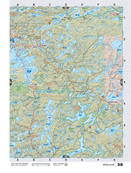 Printed TOPO Maps 1:85,000 scale - Paper Maps - KBM Outdoors