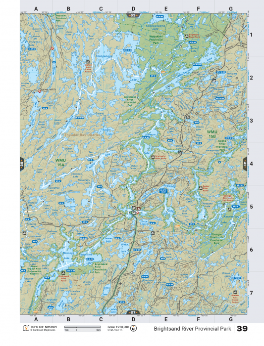 Printed TOPO Maps 1:85,000 scale - Paper Maps - KBM Outdoors