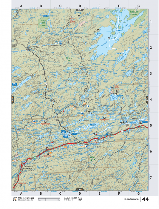 Printed TOPO Maps 1:85,000 scale - Paper Maps - KBM Outdoors