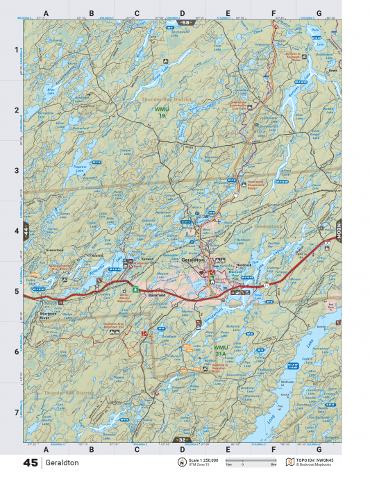 Printed TOPO Maps 1:85,000 scale - Paper Maps - KBM Outdoors