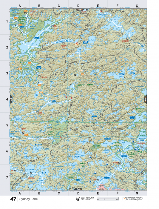 Printed TOPO Maps 1:85,000 scale - Paper Maps - KBM Outdoors