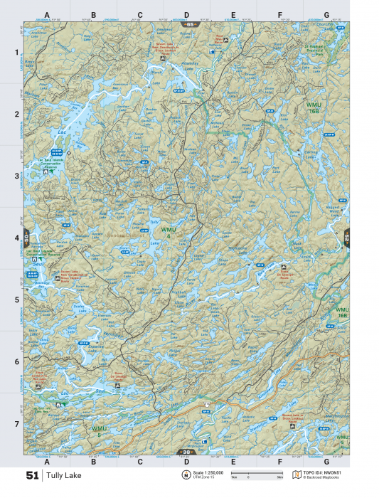 Printed TOPO Maps 1:85,000 scale - Paper Maps - KBM Outdoors