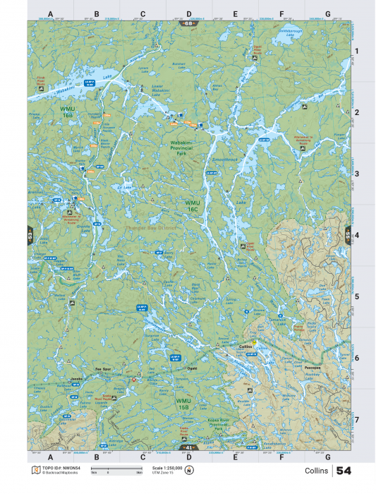 Printed TOPO Maps 1:85,000 scale - Paper Maps - KBM Outdoors