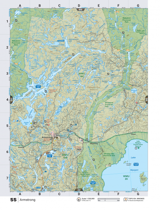 Printed TOPO Maps 1:85,000 scale - Paper Maps - KBM Outdoors