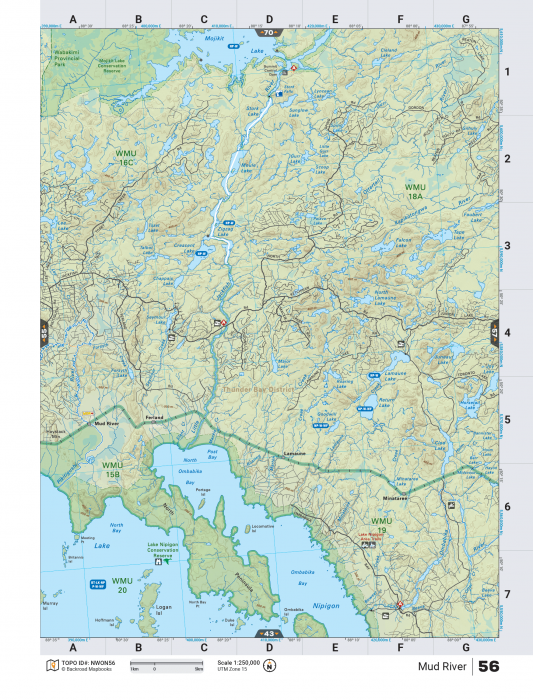 Printed TOPO Maps 1:85,000 scale - Paper Maps - KBM Outdoors