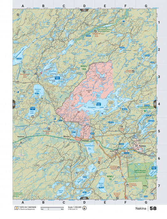 Printed TOPO Maps 1:85,000 scale - Paper Maps - KBM Outdoors
