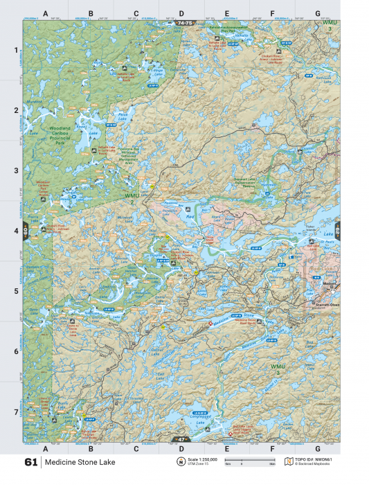 Printed TOPO Maps 1:85,000 scale - Paper Maps - KBM Outdoors