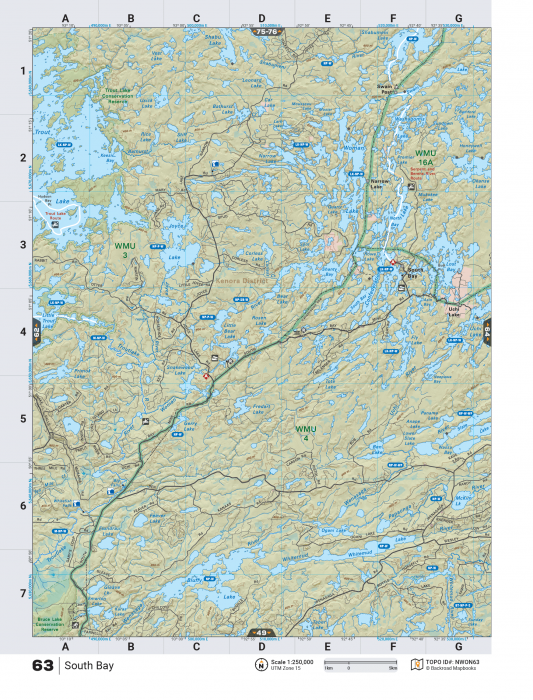 Printed TOPO Maps 1:85,000 scale - Paper Maps - KBM Outdoors