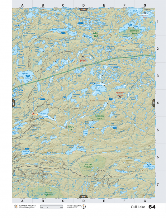 Printed TOPO Maps 1:85,000 scale - Paper Maps - KBM Outdoors