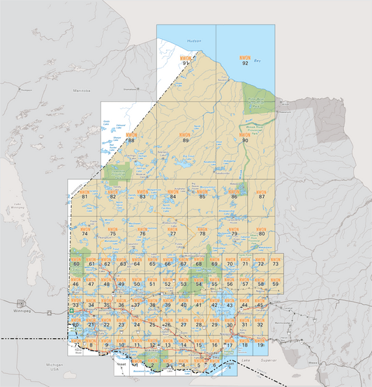 Printed TOPO Maps 1:85,000 scale - Paper Maps - KBM Outdoors