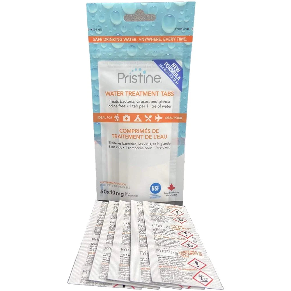 Pristine water purification tablets - KBM Outdoors