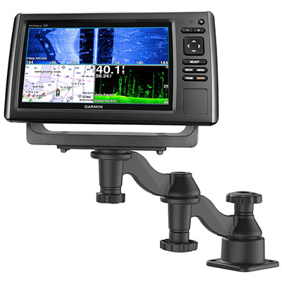 RAM® Horizontal 12" Swing Arm Mount for Fishfinders & Plotters (RAM-109H-1U) - KBM Outdoors
