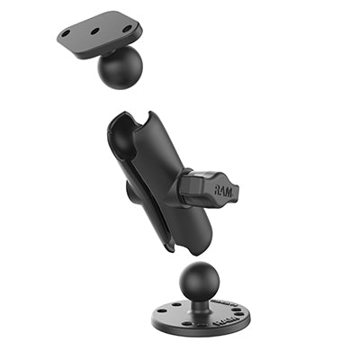 RAM® Double Ball Drill-Down Mount with Diamond Plate (RAM-B-138U) - KBM Outdoors