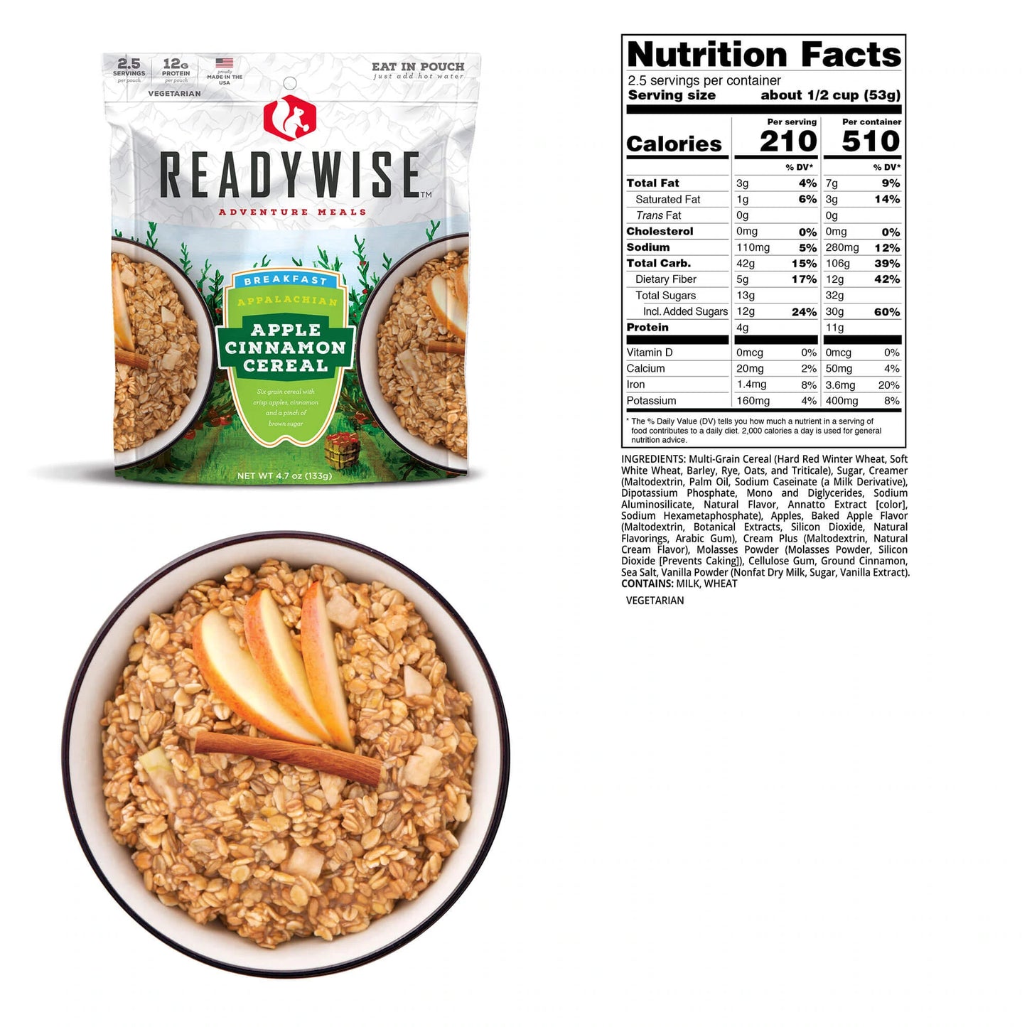 Readywise Appalachian Apple Cinnamon Cereal - KBM Outdoors