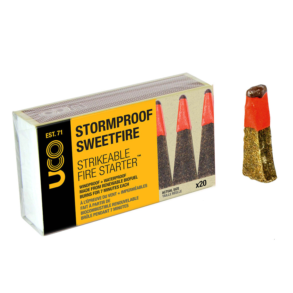 Stormproof Sweetfire Strikeable Fire Starter - 8 PACK - KBM Outdoors