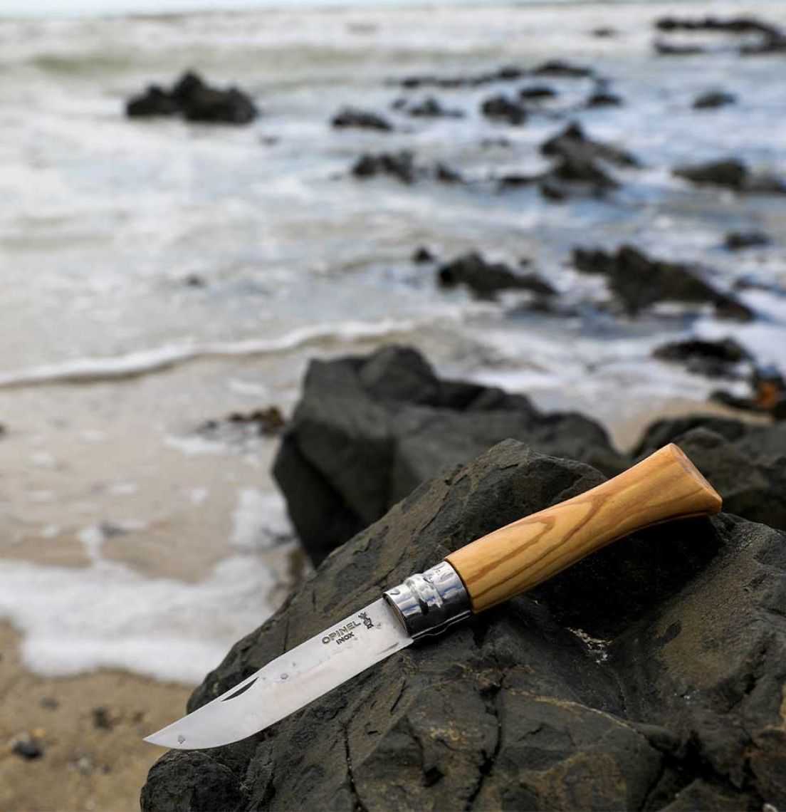 Opinel N°08 Olive Wood + Sheath - Gift Box Set - KBM Outdoors