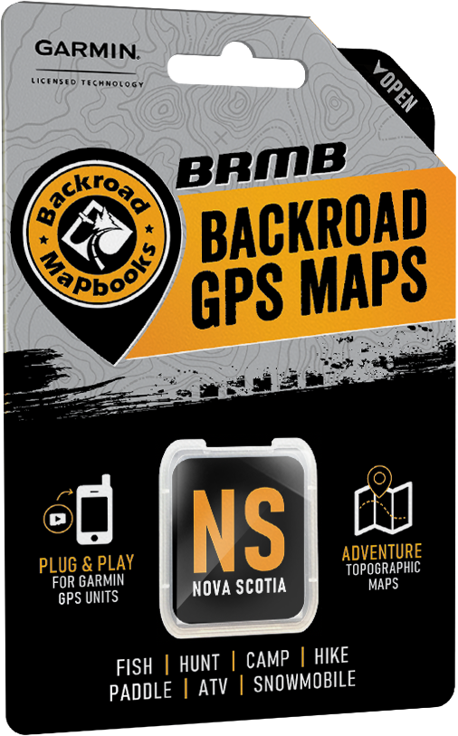 Backroad GPS TOPO Maps - SD Card - Nova Scotia - KBM Outdoors