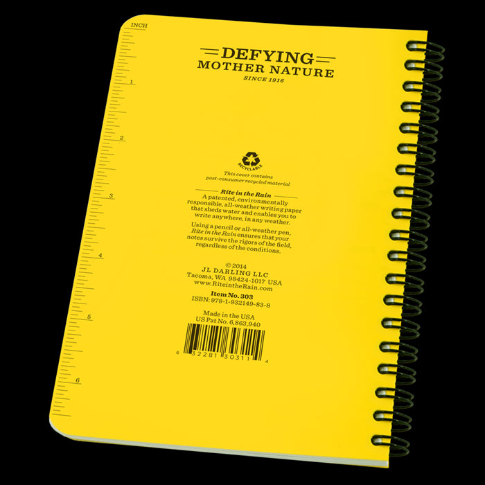 Side Spiral Notebook - Transit Pattern (#303) - KBM Outdoors