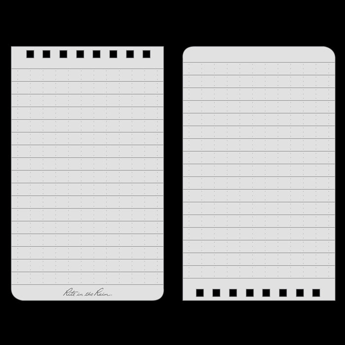 Hi-Viz Pocket Notepad Top-Spiral- 3"x 5" (#OR35) - KBM Outdoors