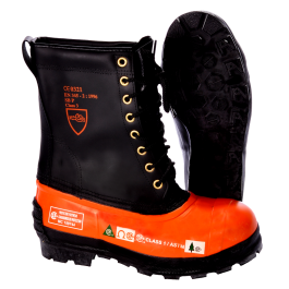 Viking Boot - Black Tusk - LeatherUp Chainsaw Lug - KBM Outdoors