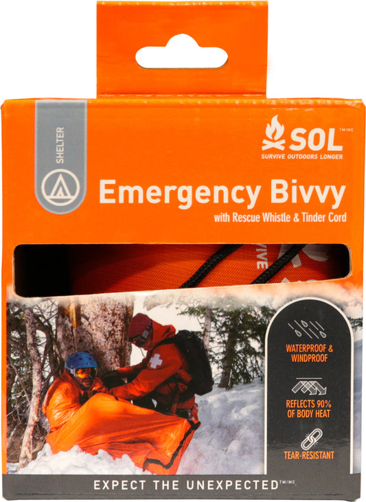 Emergency Bivvy w/ Rescue Whistle & Tinder Cord