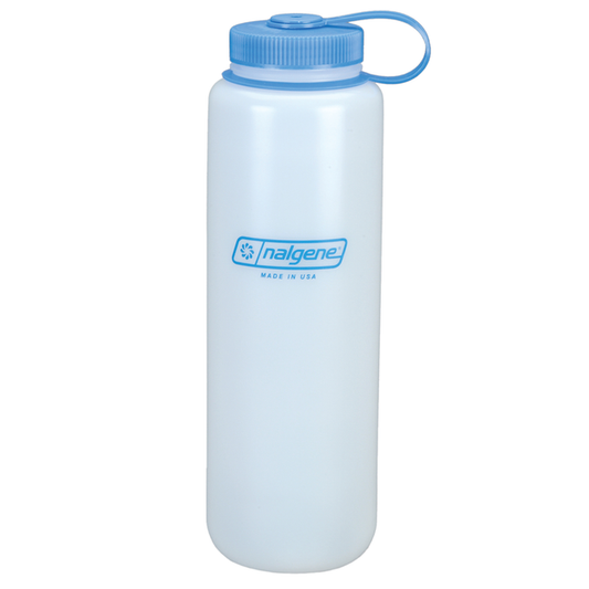 Nalgene 48oz Wide Mouth Bottle White UVPE - KBM Outdoors