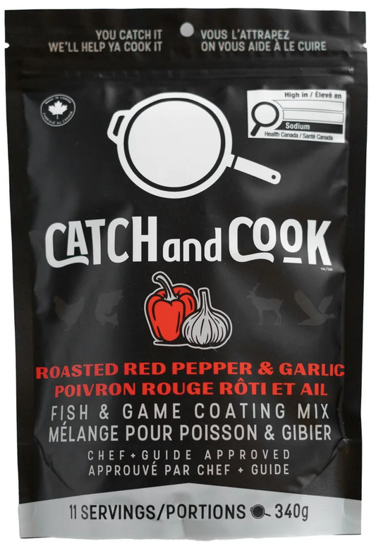 Catch and Cook Fish & Game Coating Mix - Roasted Red Pepper and Garlic