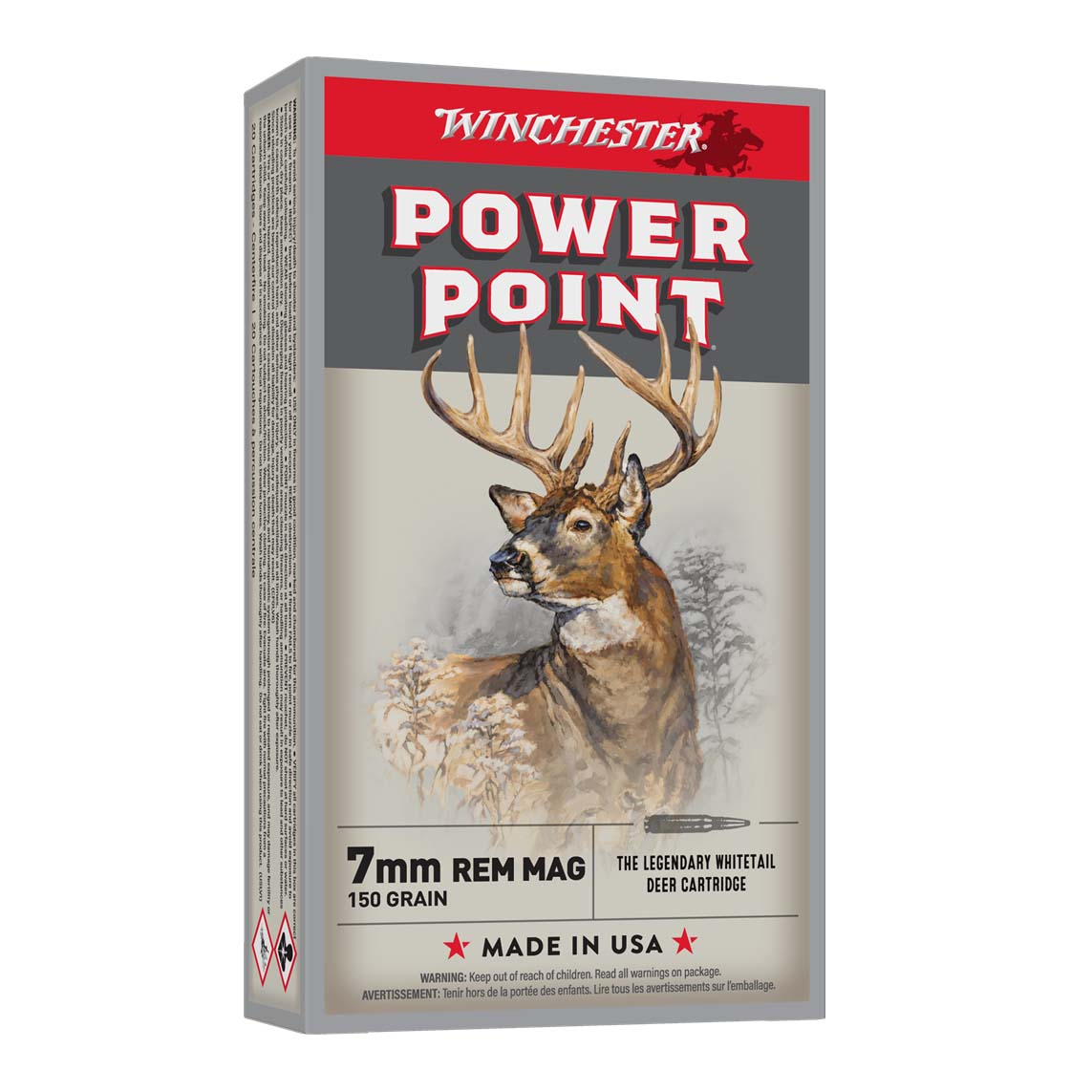 Winchester 30-06 SPRG 180 grains Power Point, munitions pour carabine