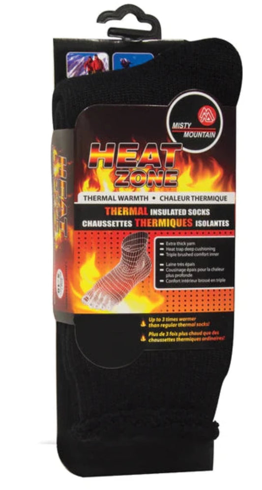 Misty Mountain 3 PACK Heat Zone Heavy Duty Thermal Socks #2039 - KBM Outdoors
