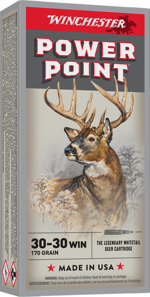 Winchester 30-06 SPRG 180 grains Power Point, munitions pour carabine