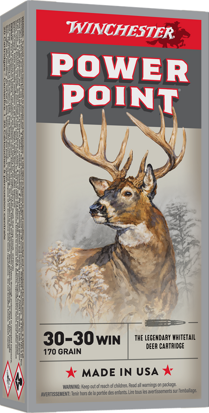 Winchester 30-06 SPRG 180 grains Power Point, munitions pour carabine