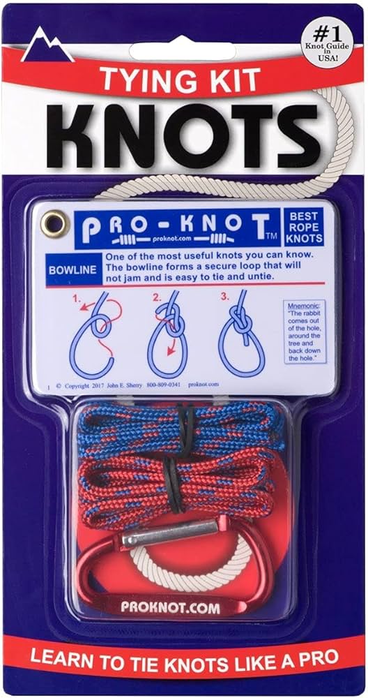 Knot Tying Kit - Cards, Cords & Carabiners