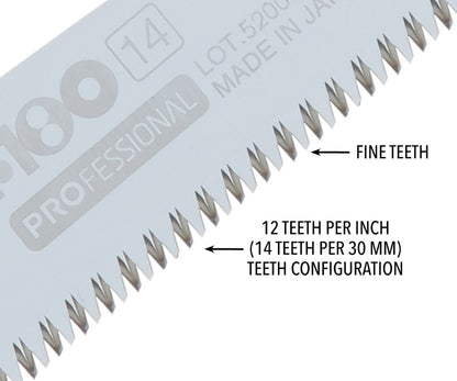 Silky F180 Pruning Saw 180 - Straight - Various Teeth - Replacement Blades (14x-18)