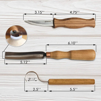 BeaverCraft Spoon Carving Set with Gouge (S14)