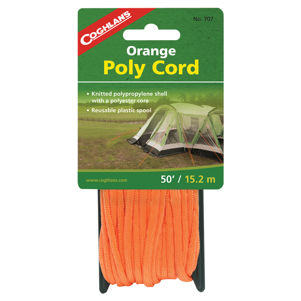 Coghlan's Poly Cord 50' Orange