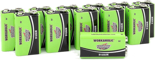 Interstate Workaholic DRY0196 Alkaline 9V Battery - 12PK - KBM Outdoors