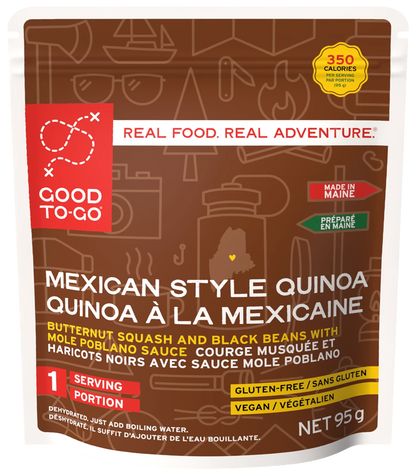 Good To Go Food - Plat de quinoa style mexicain déshydraté