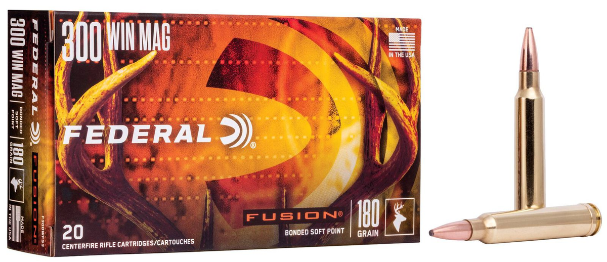 Federal .300 Win Mag, 180 Grain, Fusion Soft Point