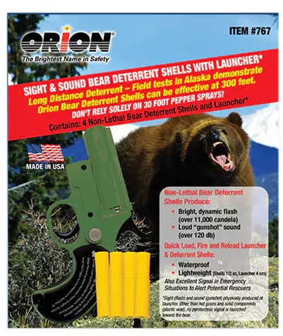 Orion Bear Deterrent Launcher w Shells