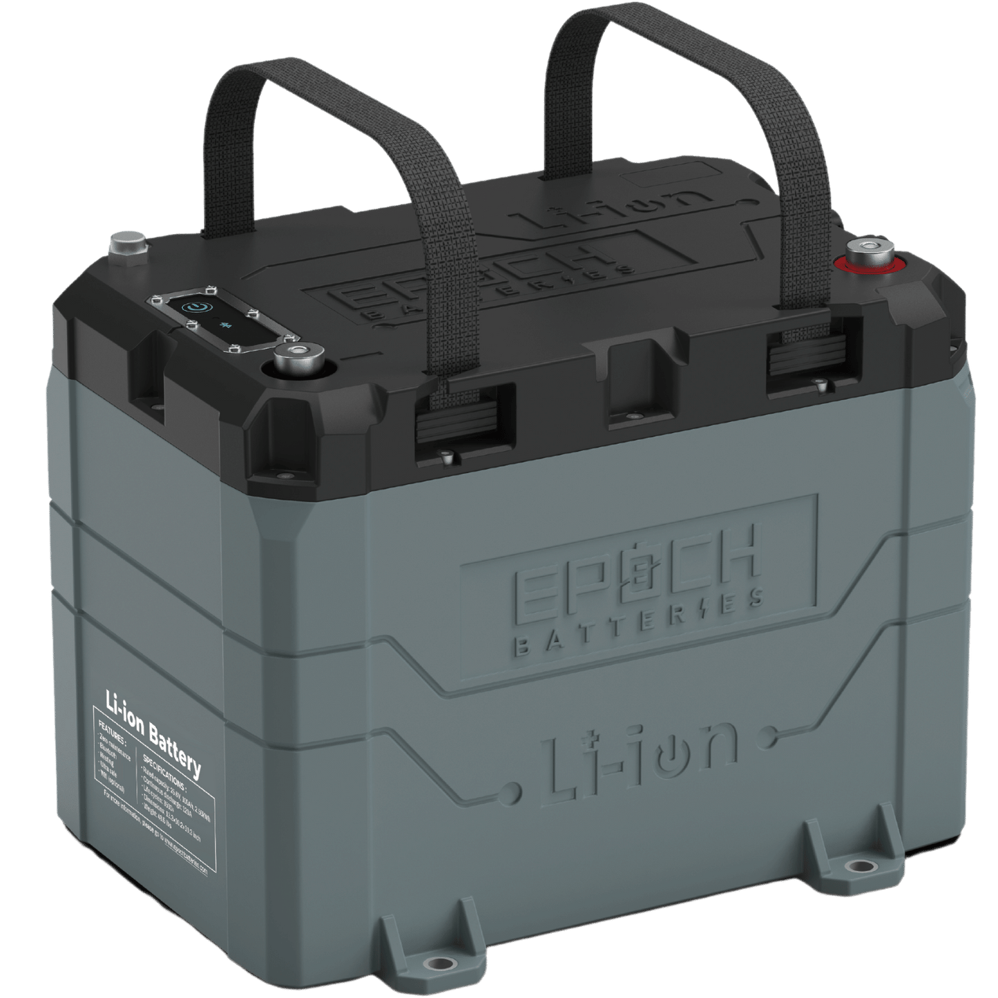 EPOCH 12V 100Ah LiFePO4 Lithium Battery - Bluetooth, Heating, Waterproof